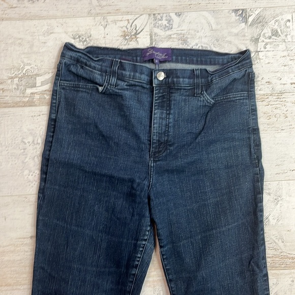 NYDJ Dark Wash Straight Leg Jeans Size 16 - Picture 2 of 10